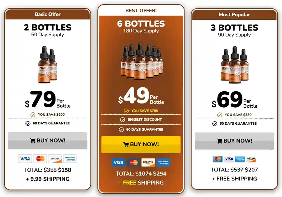 CinnaHarmony Price Packages